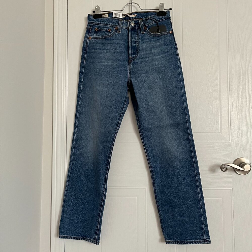 Levi's Wedgie Straight Jeans Medium Wash Sz 25